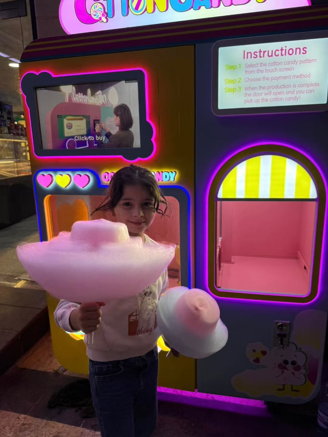 Cotton Candy Vending Machine | Commercial Unattended Marshmallow Machine - Image 6